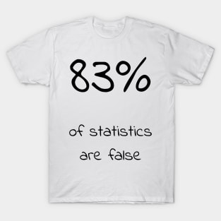 83% of statistics are false T-Shirt